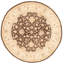 Tapis brun foncé Peshawar Oushak 10 pi 1 po x 10 pi 1 po