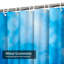 Rideau de douche abstrait bleu brillant avec 12 crochets Abstract Shine-127351436