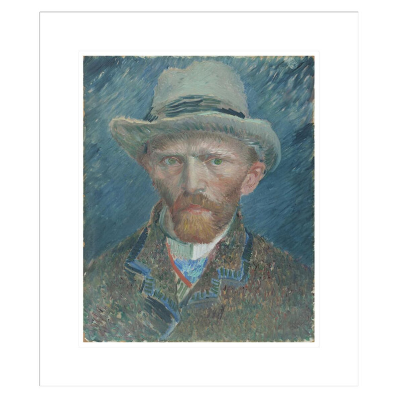 Autoportrait par Vincent van Gogh, impression giclée sur cadre, H 20,62 po x l 17,75 po