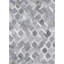 Area Cowhide Geometric Area Rug in Gray-908885227