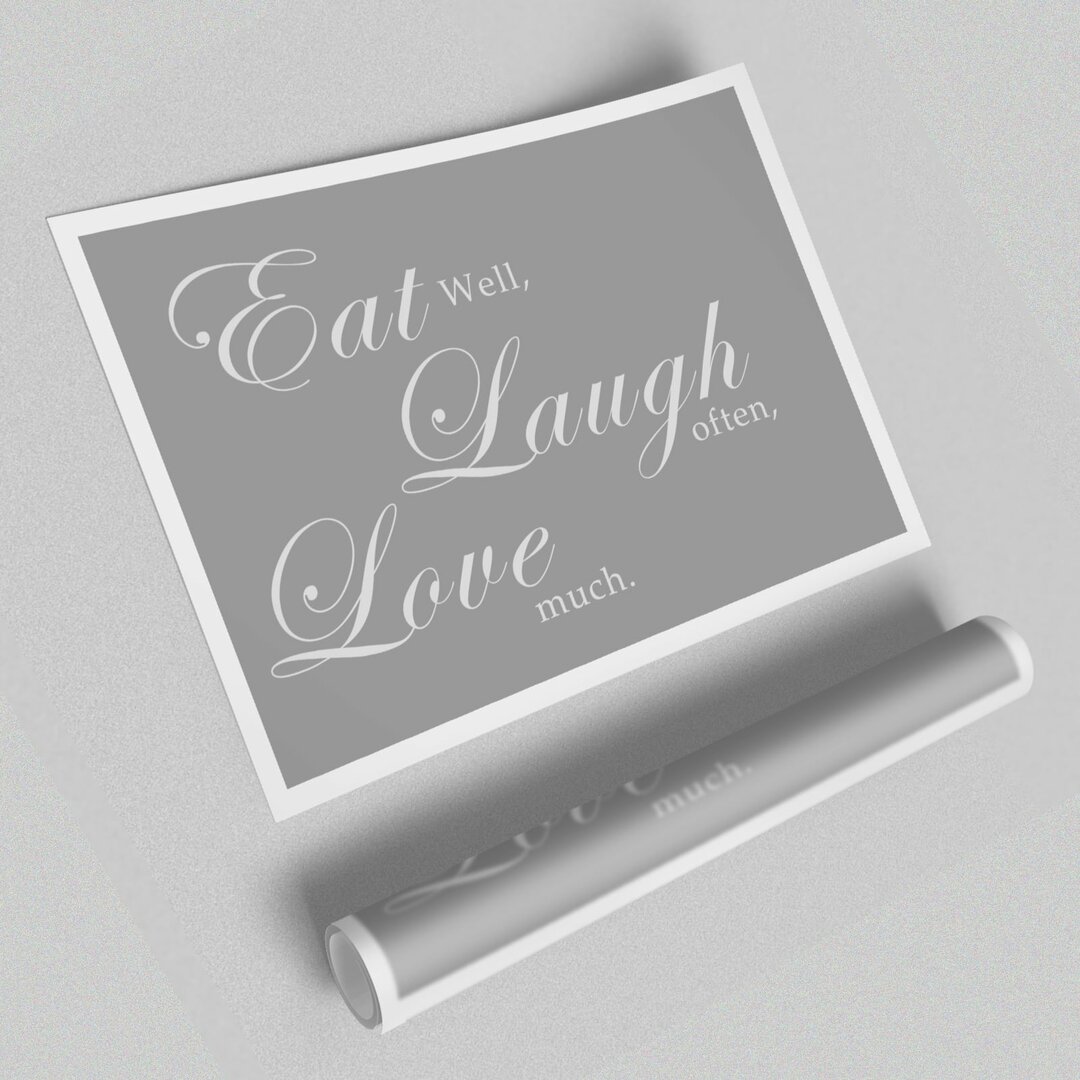 Poster Eat Laugh Love