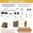 Outdoor Sun Shade Awning, Manual Crank Retractable Roller Shade With Full Mounting Hardware, Privacy UV Protection Canopy For Patio Garden-128591069