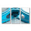 «Blue White River Ramp Walkway Bridges» «Blue White River Ramp Walkway Bridges», 3 pièces-188887574-188887568