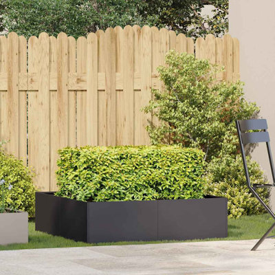 Planter 100X100x30 Cm Steel