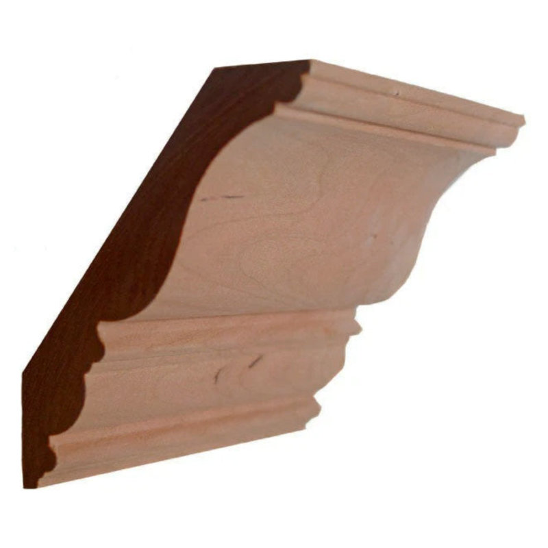 EWCR27 Crown Unfinished, Cherry, 4.5" H x 0.875" W x 94" D