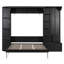 Grand lit escamotable avec rangement peu encombrant, rangement intégré et éclairage DEL-1747448531