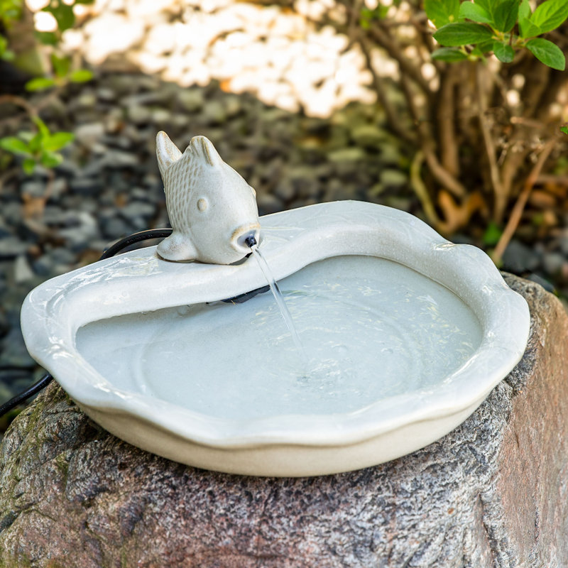 Fontaine d'extérieur Bromaard Aqua, Blanc