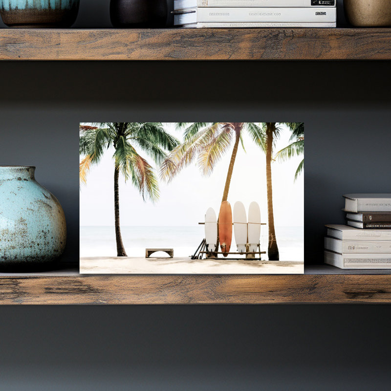 Hawaii Surfing 2, art mural contemporain, 12" H x 18" W