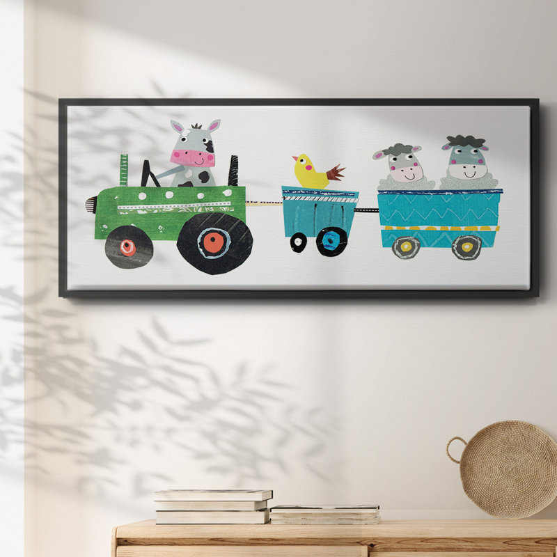 Cute Farm- Framed Canvas, 24" H x 60" W