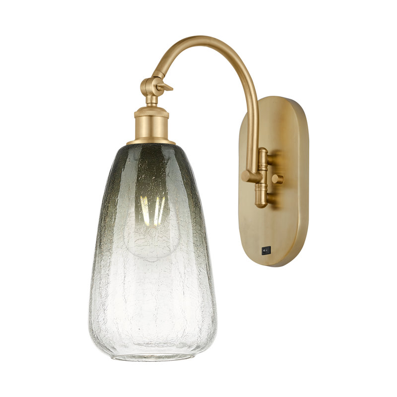 Ballston - Alleva - 1 Light Swiveling Sconce, Satin Gold, Slate