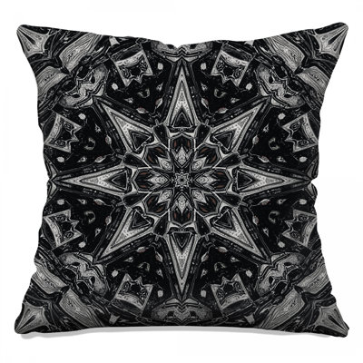 Intricate Star Mandala Double Sided Throw Pillows