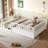 Full Size Montessori Wooden Floor Bed With High Safety Barrier And Integrated Door For Children-1095091549-1095091548