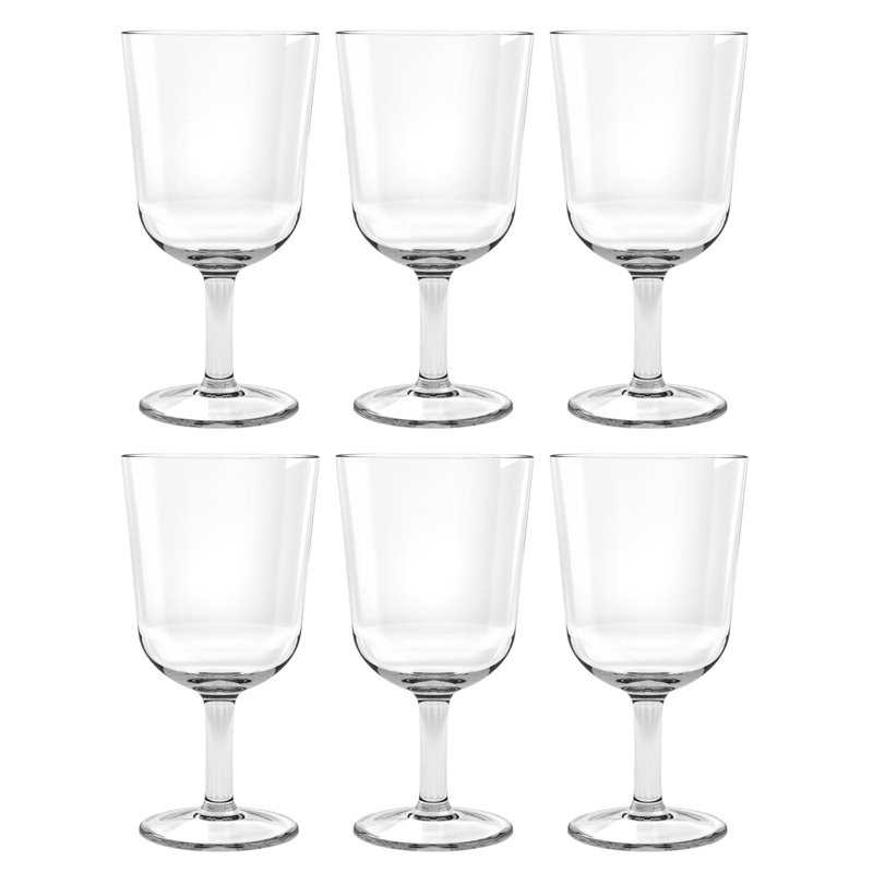 Vin simple Tarhong, transparent, 16 oz Ensemble de 6
