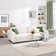 Jefre 31.5" Tempered Glass Coffee Table with Plated Metal Frame