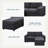 Paduka Island Oasis Loveseat With Ottoman