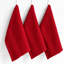 Torchons de cuisine rouges, ensemble de 3-2022537067