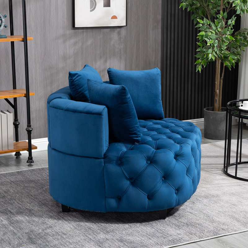 Fauteuil d'appoint / fauteuil classique, Bleu