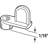 1/16 In. Screen Clips With Screws (12-Pack)