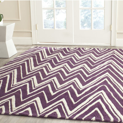 Stephen Chevron Wool Hand Woven Area Rug