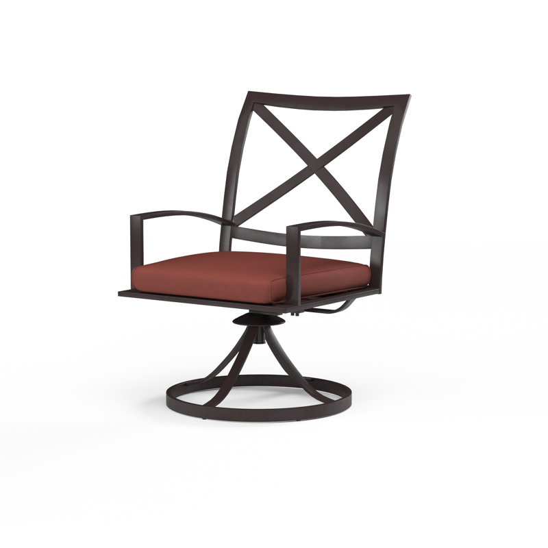 La Jolla Outdoor Dining Armchair, Canvas Henna Sunbrella®