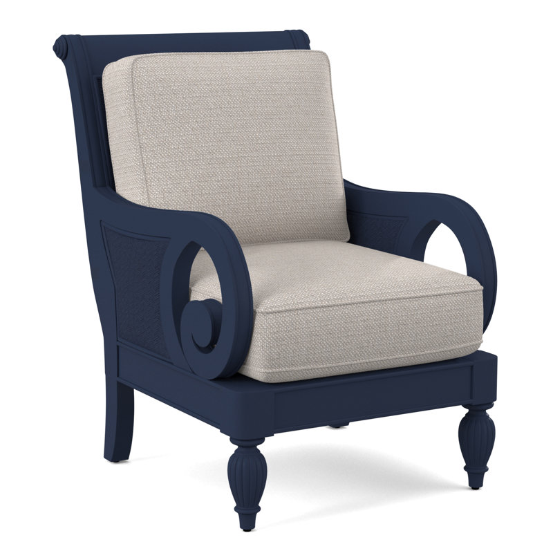 Grand View 71.12Cm Wide Armchair, Bisque Finish, White Textured Performance; 0865-91