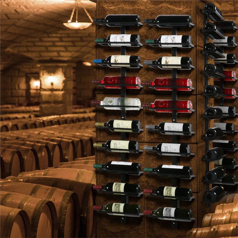 10 Bottle Wine Bottle Rack in Black