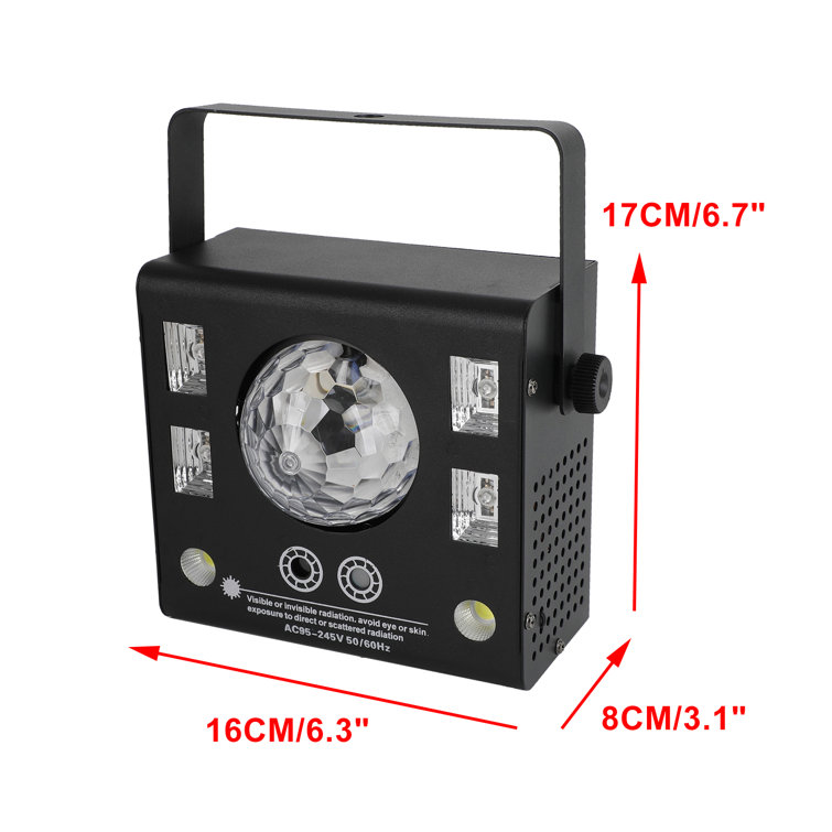 4-in-1 RGB Disco Party DJ Light - LED Stage DMX Magic Ball with Strobe and Beam Effects