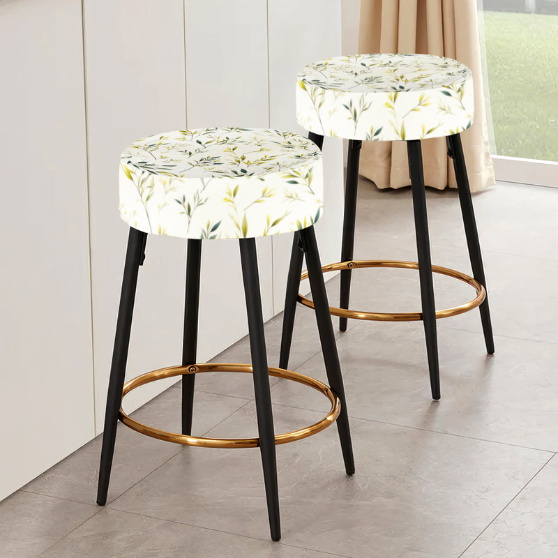 Ensemble de 2 tabourets de bar Zen Leaves - Plants