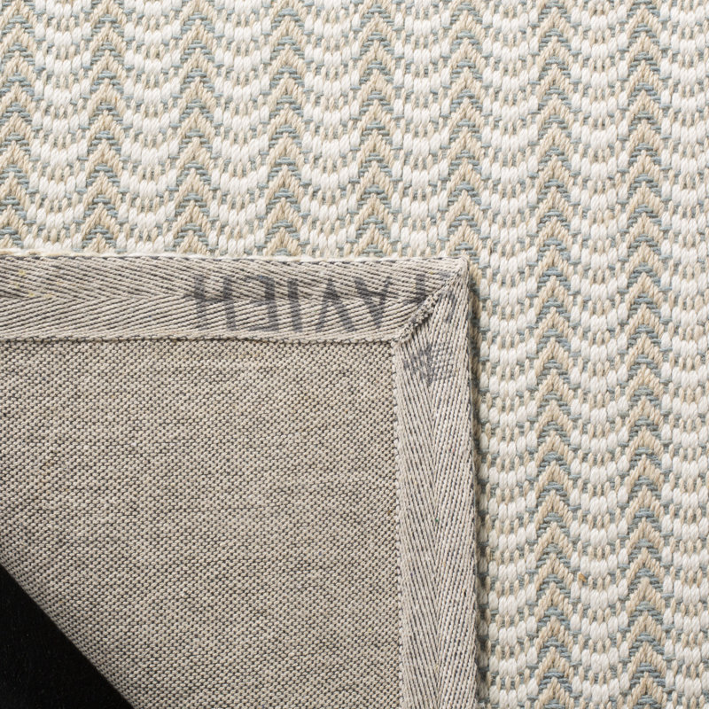 Tapis gris en viscose / laine crocheté à la main Cherif Wilton, Rectangle 4 pi x 6 pi