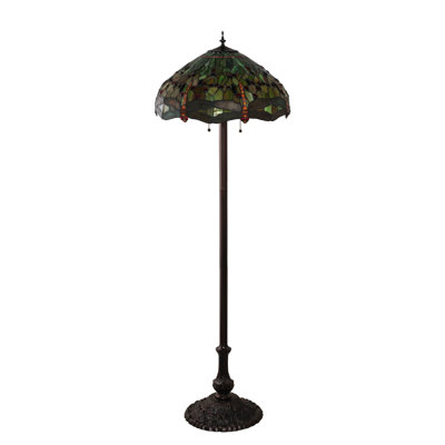 Lilly-Grace 62'' Mahogany Bronze Traditional Floor Lamp