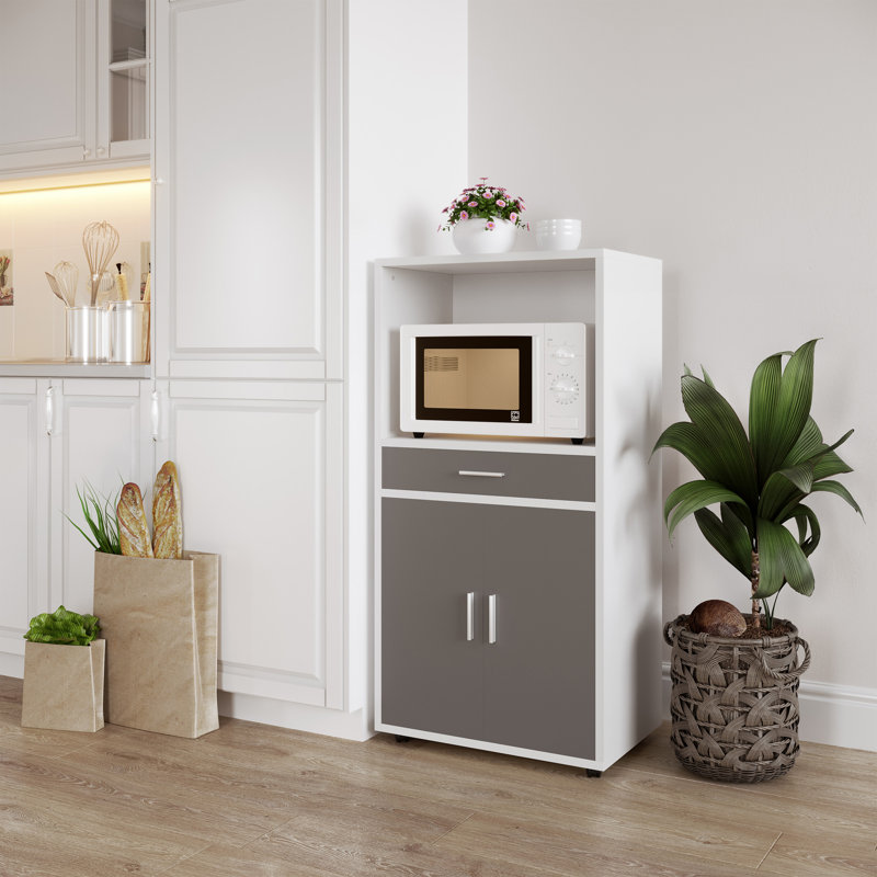 Support à micro-ondes avec tiroir et armoire de rangement Lavish Home