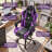 PU Leather Adjustable Gaming Chair, Ergonomic Desk Computer Chair with Headrest, Footrest and Lumbar Support-50490341