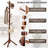 Freestanding Adjustable Coat Rack With 8 Hooks For Entryway-387597165