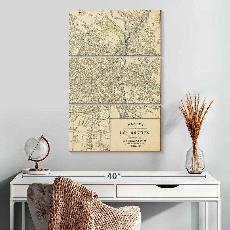 Carte Aliaz de Los Angeles, H 32 po x l 20 po