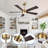 5 Blades Indoor Ceiling Fan With Light Kit And Remote-2054405702-2048701224