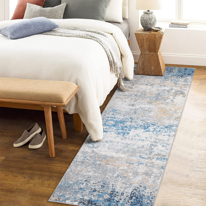 Emeliana Washable Rug, Tapis de couloir 2 pi x 6 pi