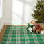 Jolly Plaid Green Machine Washable Rug-2033581938