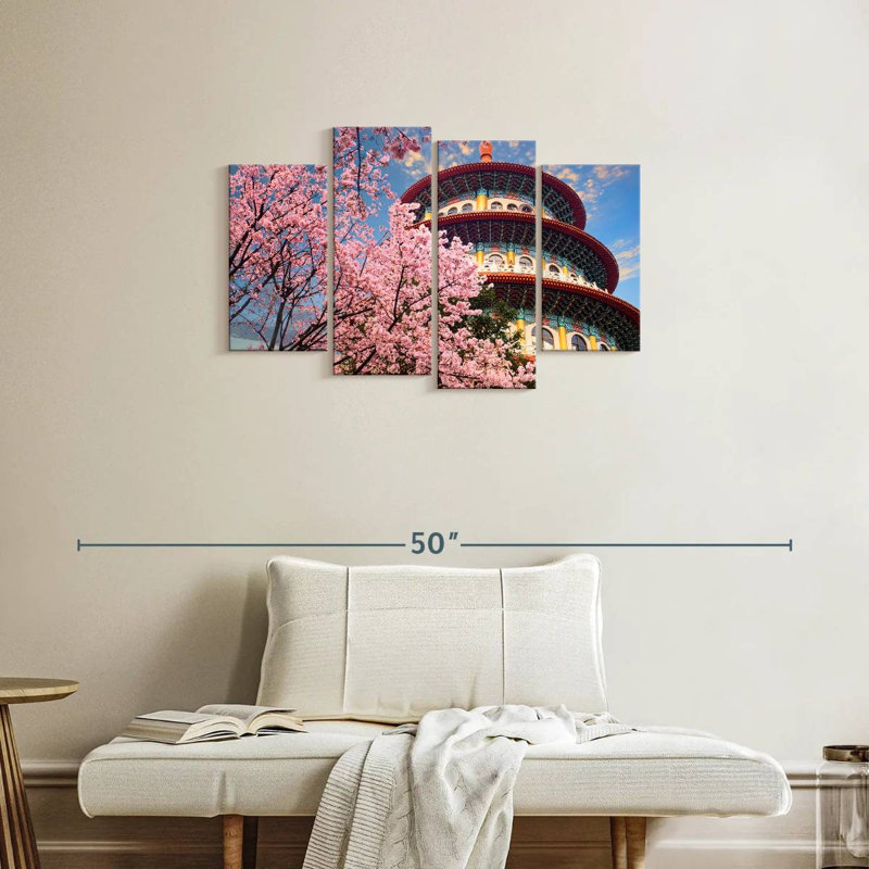 Arbre Sakura, temple Sirci Wuji, H 22 po x l 36 po