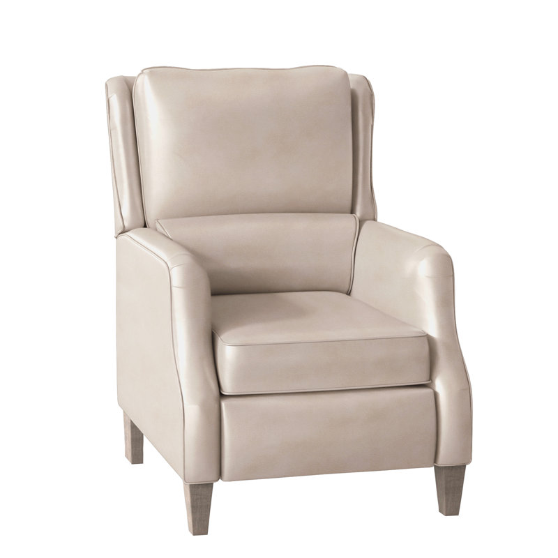 Schaumburg Recliner, Corinthian Cherry Genuine Leather, Manual, Stone
