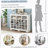 Design 24 Shoe Cubby Console, Modern Shoe Cabinet With Curved Base