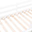 Lit mezzanine simple avec tablettes et bureau - Blanc