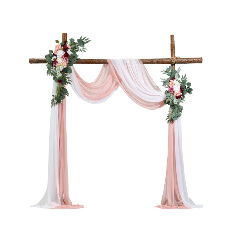 Fabric Backdrops & Signs, Blush Pink/Ivory, 85cm H x 53.5cm W x 2.5cm D