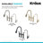 KRAUS Allyn Transitional Bridge Kitchen Faucet with Pull-Down Sprayhead-50465763-93762421
