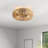 22" 7-Blades Classic Caged Ceiling Fan with Remote Control and Light Kit Included
