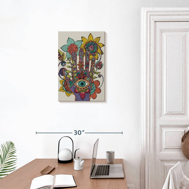 Adella Hamsa Eye, 24" H x 16" W