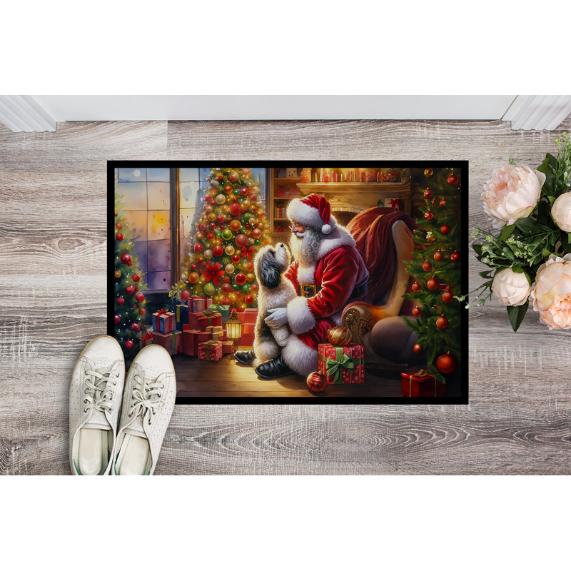 Paillasson Havanais et le Père Noël, L 18 po x L 27 po