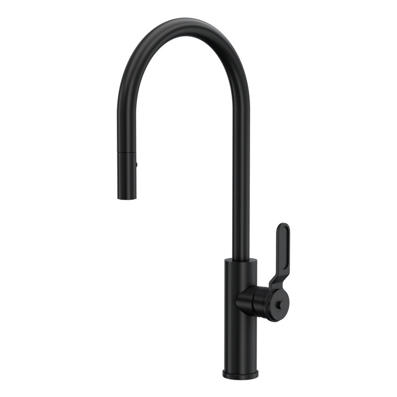 Myrina Pull-Down Single Handle Kitchen Faucet, Matte Black