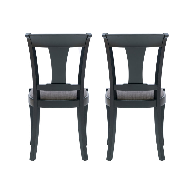 Ensemble de 2 chaises d'appoint Kizzie, gris, Noir