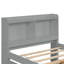 Lit simple gris avec lit gigogne et bibliothèque de rangement polyvalente - Adaptez-vous à votre style de vie en créant une chambre à coucher relaxante-653731042-653731053