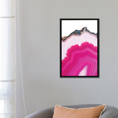 « rose agate slice », impression sur toile